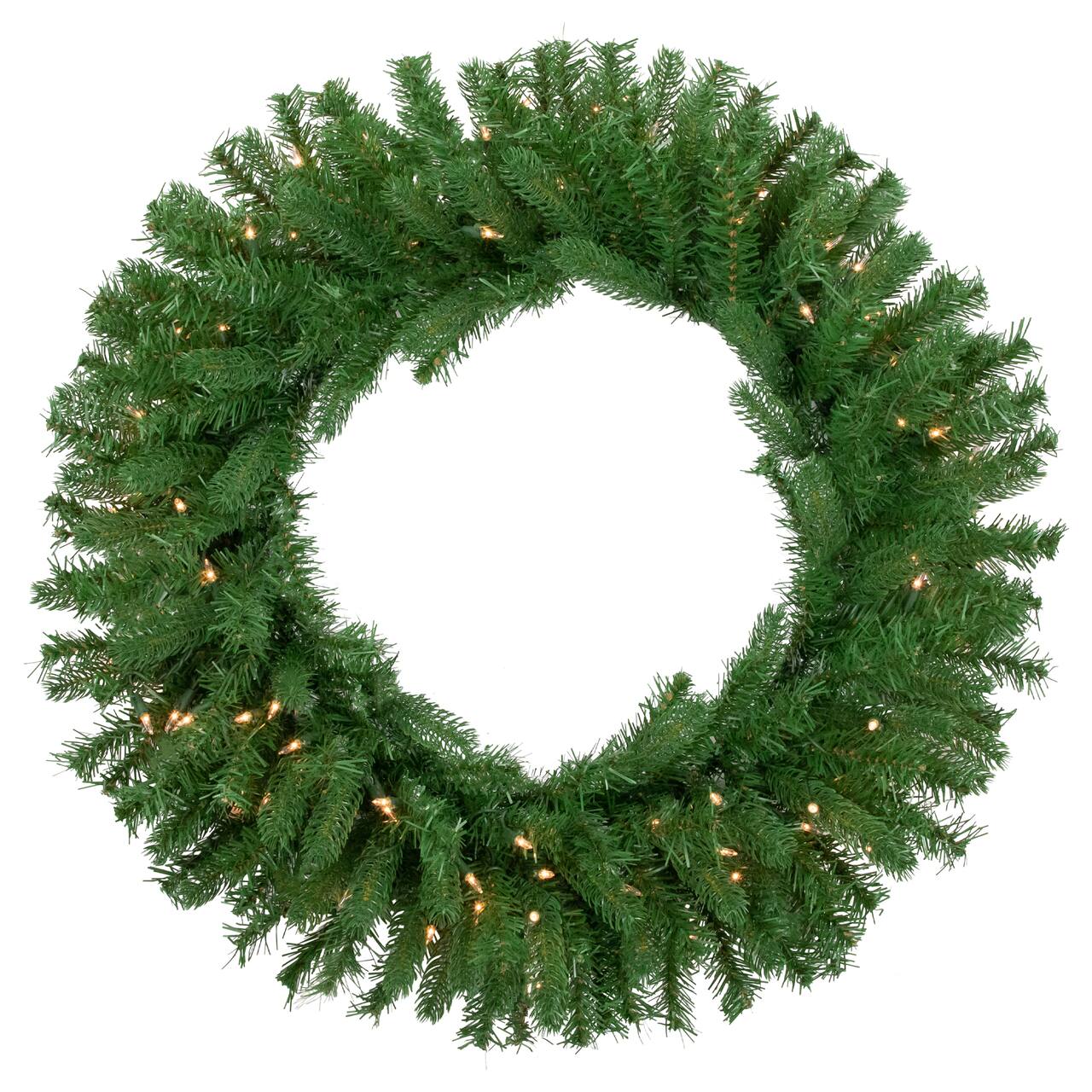 30" Pre-Lit Christmas Artificial Sierra Noble Fir Wreath